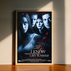 i know what you did last summer movie canvas poster, wall art decor, home decor, no frame