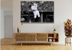 aaron judge black and white ready to hang canvas,aaron judge print,aaron judge canvas wall art,new york yankees wall art