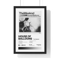 house of balloons the weeknd album print satin