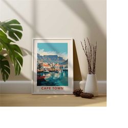 cape town poster - south africa travel print