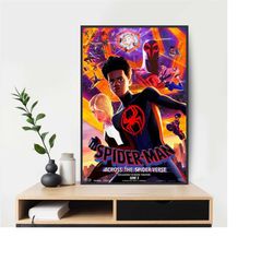 spider-man: across the spider-verse movie poster room decor