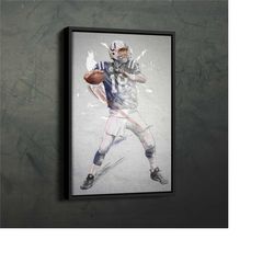 peyton manning poster indianapolis colts nfl framed wall