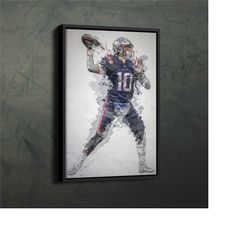 mac jones poster new england patriots nfl framed