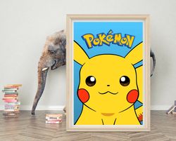 pokemon poster wall art  2023 movie poster  high quality canvas cloth poster  pokemon poster for gift