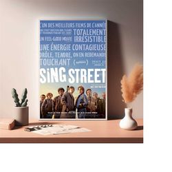 sing street movie poster, canvas prints wall art