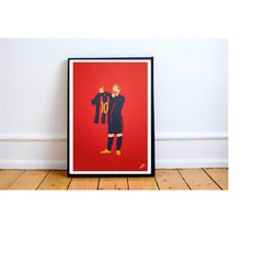 messi poster print. a4/a3, messi, barcelona, football, art,