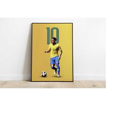 neymar poster, football posters, wall art, wall decor,