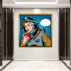 personalized pop art canvas, funny pop art print, pop art painting with custom text.jpg