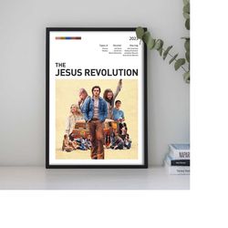 jesus revolution custom poster, personalized movie posters, minimalist