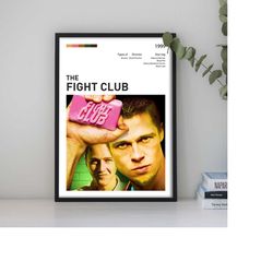 fight club (1999) movie poster, classic film posters,