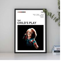 child's play custom poster, classic film posters, vintage