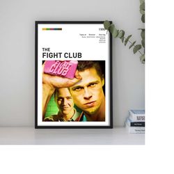 fight club custom poster, classic film posters, vintage