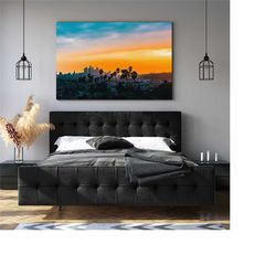 california sunset art canvas print,landscape canvas wall art