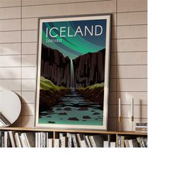 iceland nature landscape poster | home decor |