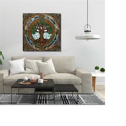 tree of life canvas wall art, tree of