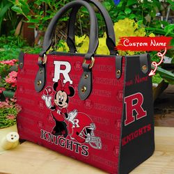 NCAA Rutgers Scarlet Knights Minnie Women Leather Hand Bag