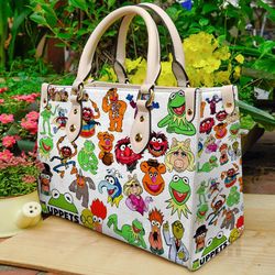 the muppet kermit women leather hand bag