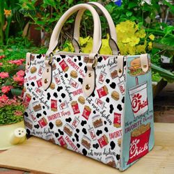 chick-fil-a leather handbag gift for women, chick fil a leather bag