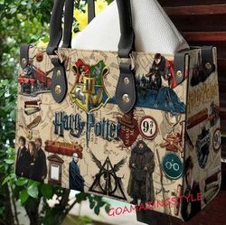 harry potter leather bag, women leather hand bag, harry potter leather bag for fans