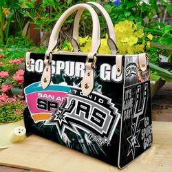 stylish san antonio spurs leather hand bag gift for womens day gift for womens day