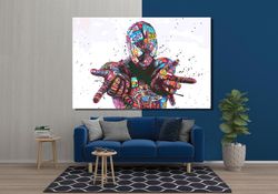 spiderman graffiti wall art, graffiti spiderman poster, graffiti spiderman canvas, graffiti spiderman print, spiderman m