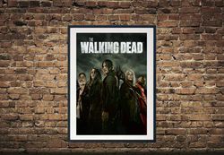 the walking dead tv series poster, the walking dead tv series canvas ,wall decor, home decor, movie canvas, classic movi