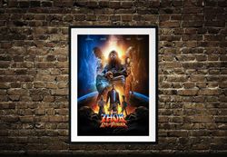 thor love and thunder war movie art poster,  thor movie canvas art,canvas print, wall decors, home decor, movie posters,