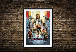 thor love and thunder war movie art poster,  thor movie canvas art,canvas print, wall decors, home decor, movie posters,