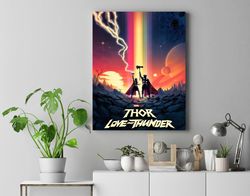 thor love and thunder war movie art poster,  thor movie canvas art,canvas print, wall decors, home decor, movie posters,