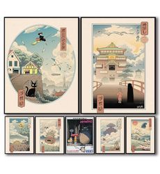 studio ghibli poster-7 models exclusive collection-howl&39s moving castle