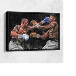 anthony joshua vs. oleksandr usyk poster boxing hand