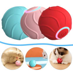 smart cat toys rolling ball pet cat owner interactive pets toys automatic bouncing ball usb self hi teasing kittens jump