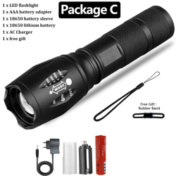 strong light flashlight special forces rechargeable home selfdefense waterproof riding mini camping premium super bright
