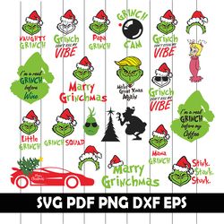 Grinch inspired SVG, Grinch Svg, Grinch Clipart, Grinch Png, Grinch Eps, Grinch Dxf, Grinch Vector, Grinch Christmas Svg