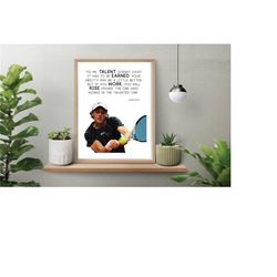 jannik sinner poster | tennis player quote |