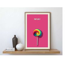 printable pop culture funky wall art, maximalist wall