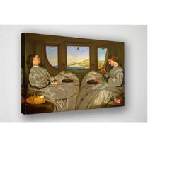 augustus leopold egg, the travelling companions, canvas print,