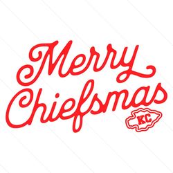 merry chiefsmas nfl kc football svg