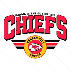 karma is the guy on the chiefs football svg digital file