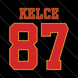 travis kelce 87 football player svg digital download