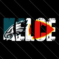 kelce kansas city chiefs philadelphia eagles logo svg