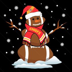 football snowman kansas city chiefs svg