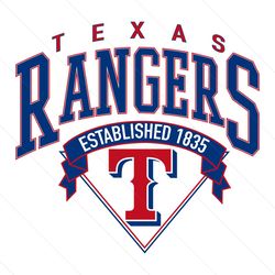 texas rangers established 1835 svg digital download