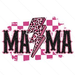pink leopard thunder mama checked png