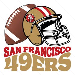 san francisco 49ers helmet football svg digital download