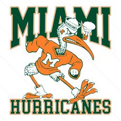 vintage 90s university of miami hurricanes svg digital download