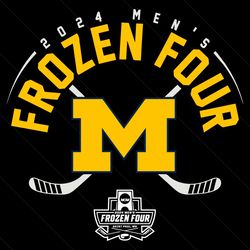 michigan hockey 2024 mens frozen four svg