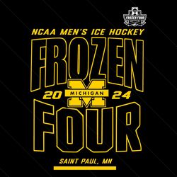 michigan wolverines ncaa mens hockey frozen four svg