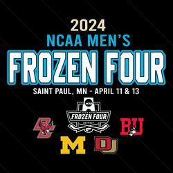 2024 ncaa mens frozen four hockey team svg