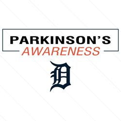 parkinsons awareness detroit tigers logo svg